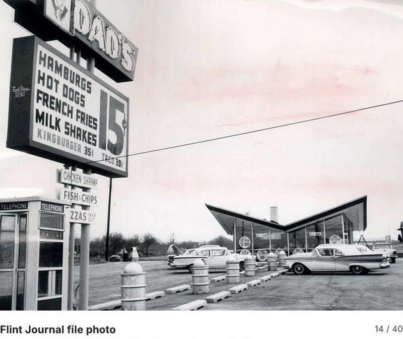 Dads Drive-In (Varsity Drive-In, D&D Drive-In, Stewarts) - 5095 S Saginaw St (newer photo)